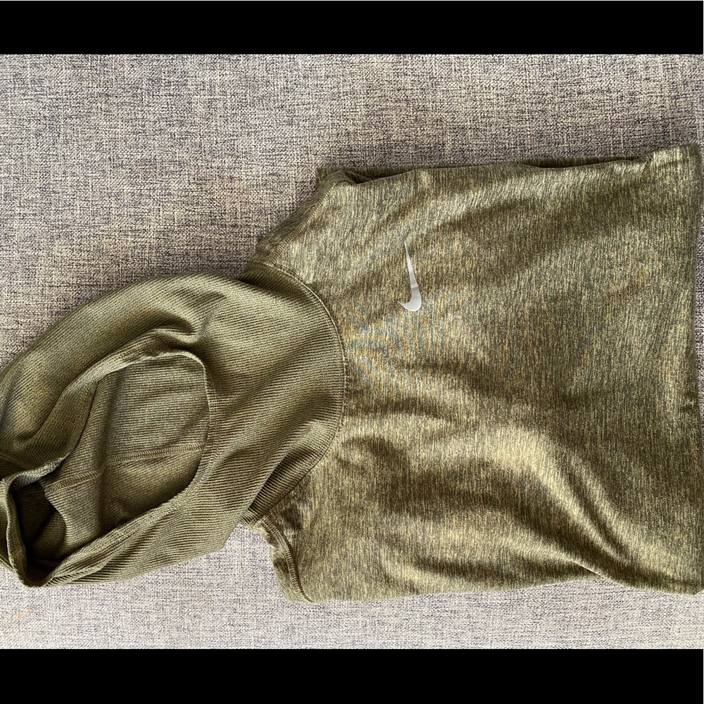 XS Nike Running Shirt with hood & thumb holes